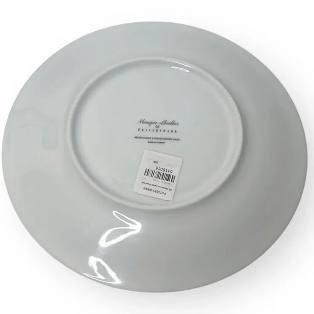POTTERY BARN Monique Lhuillier‎ RETIRED Meadow Pattern Salad Plates Set of 4